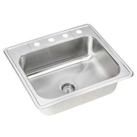 ELKAY SALES - SINKS 25x22x8SS SGL KitchSink NLB25224